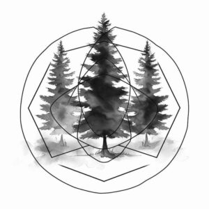 organic-patterns – tattoo design ideas free ai generated – spokes – for-triceps – Gallery: nature-and-geometry-inkby-ai