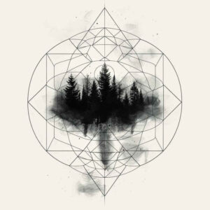 plant-patterns – tattoo design ideas free ai generated – zen – for-shoulder – Gallery: nature-and-geometry-inkby-ai