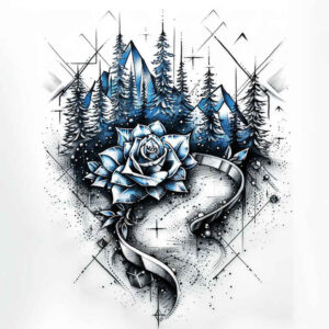 plant-structures – tattoo design ideas free ai generated – complex-design – for-upper-back – Gallery: nature-and-geometry-inkby-ai