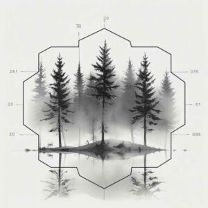 plant-structures – tattoo design ideas free ai generated – repetitive-shapes – for-lower-leg – Gallery: nature-and-geometry-inkby-ai
