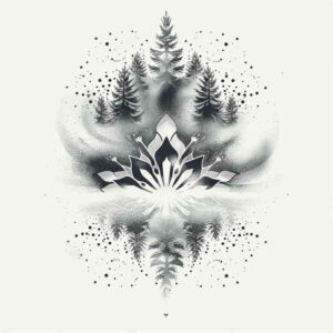 spiral-patterns – tattoo design ideas free ai generated – complex-design – for-upper-shoulder – Gallery: nature-and-geometry-inkby-ai