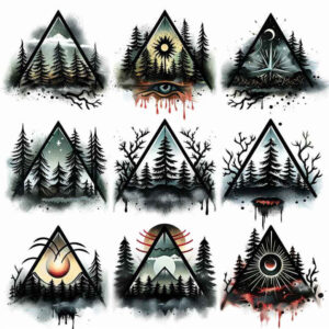 symmetry-and-nature – tattoo design ideas free ai generated – geometric-pattern – for-ribs – Gallery: nature-and-geometry-inkby-ai