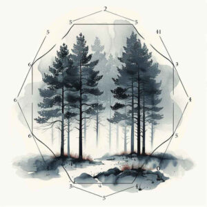 nature-and-geometry tattoo design ideas Realism realistic color triangle symbolising courage