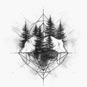 wavy-patterns – tattoo design ideas free ai generated – unending – for-palm – Gallery: nature-and-geometry-inkby-ai