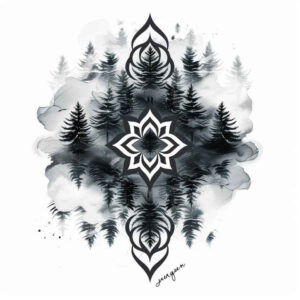 animal-tattoo – tattoo design ideas free ai generated – neotraditional-bold-color-blocks – for-stomach – Gallery: nature-inkby-ai
