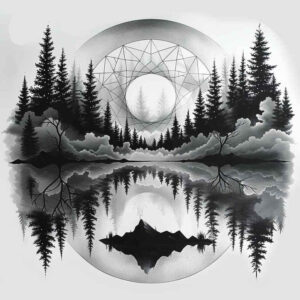 animal-tattoo – tattoo design ideas free ai generated – surrealism-unreal-light – for-shoulder – Gallery: nature-inkby-ai