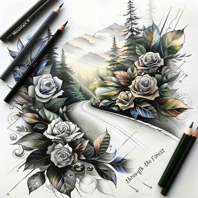artistic-nature-tattoo-for-men – tattoo design ideas free ai generated – realism-gentle-shadow – for-outer-arm – Gallery: nature-inkby-ai