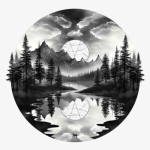 artistic-nature-tattoo-for-men – tattoo design ideas free ai generated – surrealism-melted-shapes – for-shoulder – Gallery: nature-inkby-ai