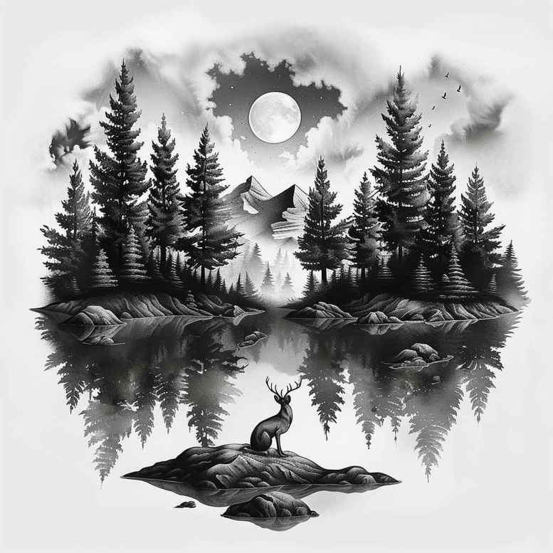 bird-tattoo – tattoo design ideas free ai generated – neotraditional-fine-detail – for-shoulder-blade – Gallery: nature-inkby-ai