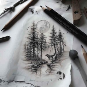 bird-tattoo – tattoo design ideas free ai generated – neotraditional-layered-fill – for-sternum – Gallery: nature-inkby-ai