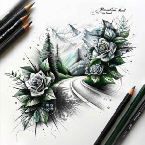 bird-tattoo – tattoo design ideas free ai generated – realism-contour-shading – for-temple – Gallery: nature-inkby-ai