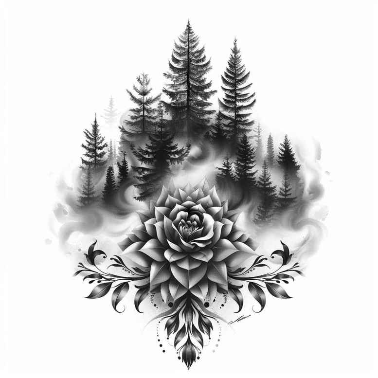 bird-tattoo – tattoo design ideas free ai generated – surrealism-phantasmagoric – for-heel – Gallery: nature-inkby-ai