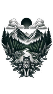 branch-tattoo – tattoo design ideas free ai generated – surrealism-floating-elements – for-forearm – Gallery: nature-inkby-ai