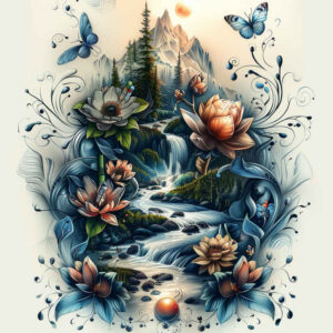 deciduous-tree-tattoo – tattoo design ideas free ai generated – realism-micro-detail – for-upper-arm – Gallery: nature-inkby-ai
