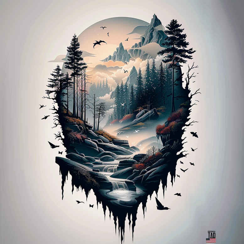 delicate-nature-tattoo – tattoo design ideas free ai generated – realism-contour-shading – for-wrist – Gallery: nature-inkby-ai
