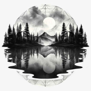 delicate-nature-tattoo – tattoo design ideas free ai generated – surrealism-impossible-forms – for-upper-chest – Gallery: nature-inkby-ai