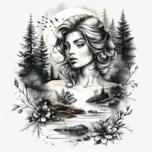 detailed-nature-tattoo – tattoo design ideas free ai generated – realism-ultra-detailed – for-lower-back – Gallery: nature-inkby-ai