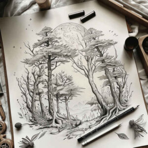 earth-tattoo – tattoo design ideas free ai generated – realism-light-play – for-neck – Gallery: nature-inkby-ai