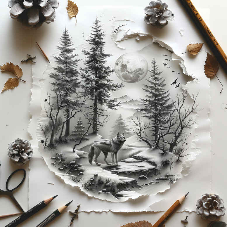 fauna-tattoo – tattoo design ideas free ai generated – neotraditional-classic-motifs – for-scapula – Gallery: nature-inkby-ai