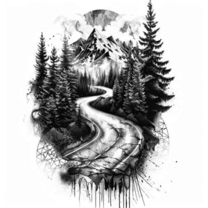 fauna-tattoo – tattoo design ideas free ai generated – realism-deep-shadows – for-calf – Gallery: nature-inkby-ai