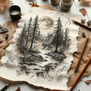 fire-tattoo – tattoo design ideas free ai generated – neotraditional-color-richness – for-lower-leg – Gallery: nature-inkby-ai