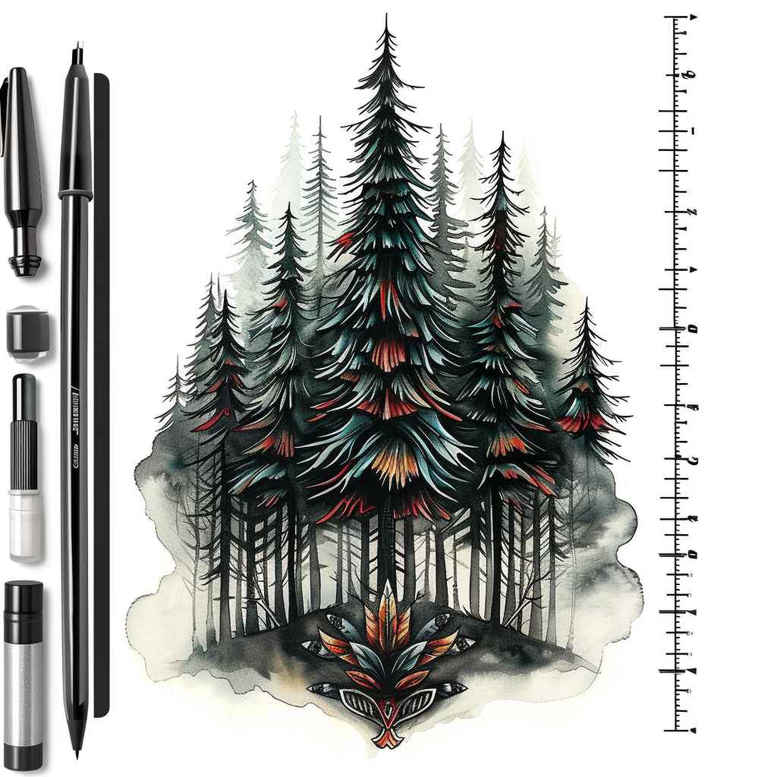 flora-tattoo – tattoo design ideas free ai generated – realism-natural-blush – for-stomach – Gallery: nature-inkby-ai