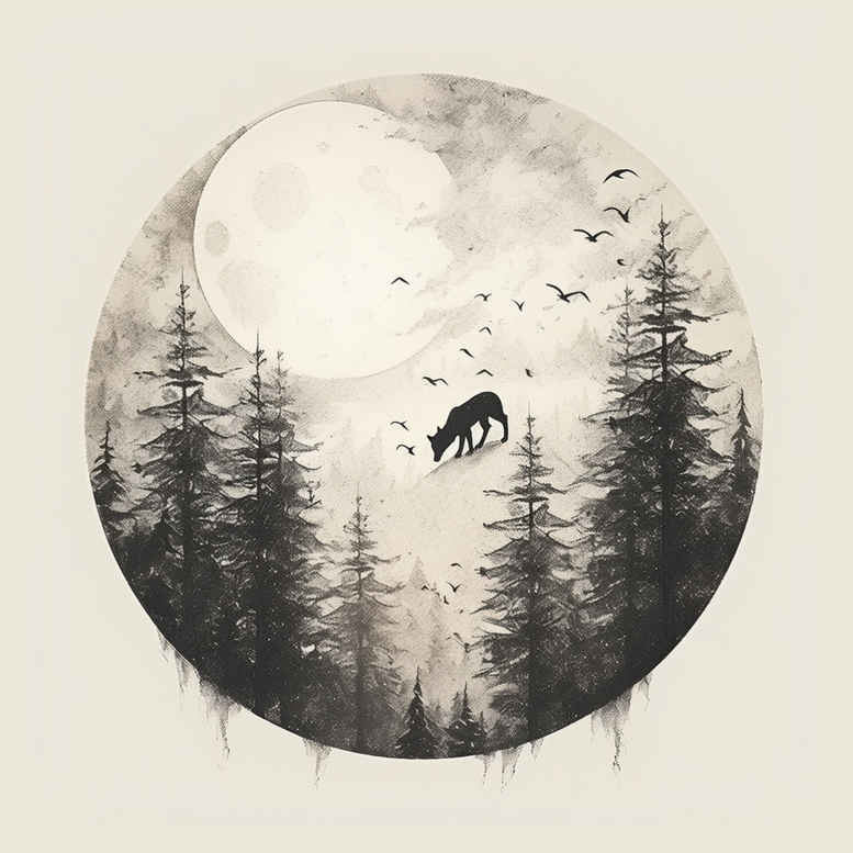 flora-tattoo – tattoo design ideas free ai generated – surrealism-enigmatic – for-collarbone – Gallery: nature-inkby-ai
