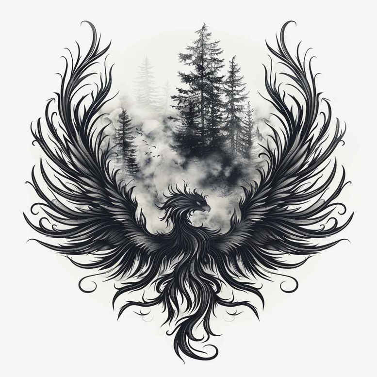 flowers-tattoo – tattoo design ideas free ai generated – realism-soft-contrast – for-back – Gallery: nature-inkby-ai