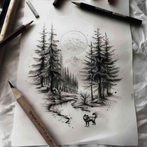 for-women – tattoo design ideas free ai generated – surrealism-vivid-hallucination – for-lower-arm – Gallery: nature-inkby-ai