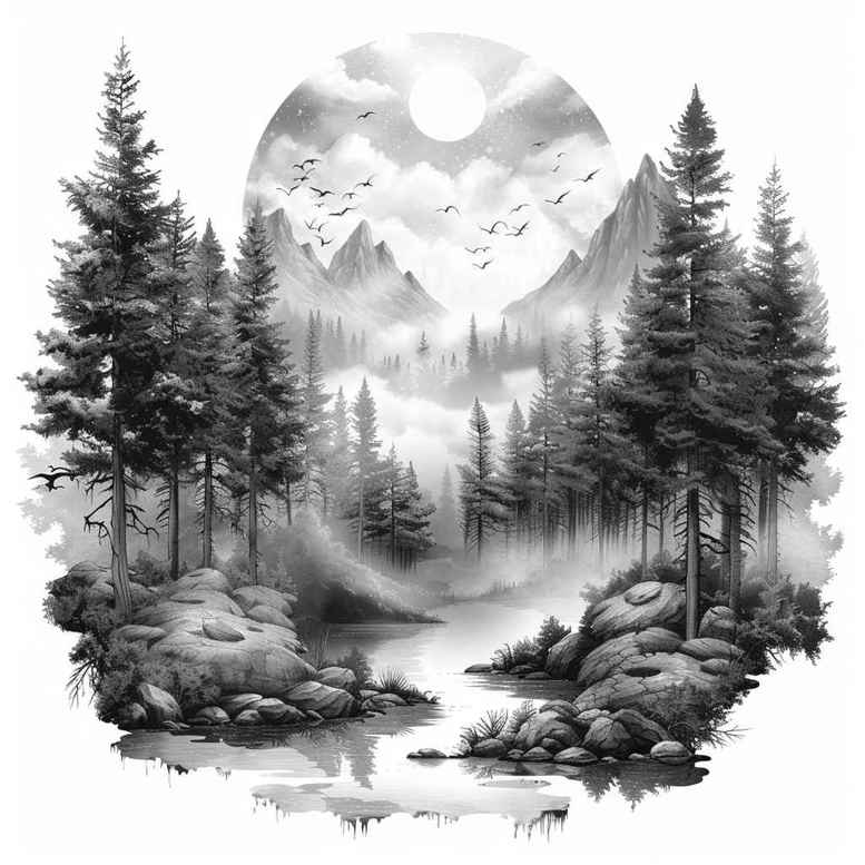 insect-tattoo – tattoo design ideas free ai generated – surrealism-abstract – for-temple – Gallery: nature-inkby-ai