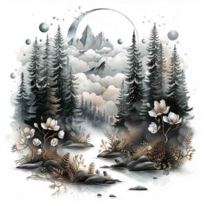 lake-tattoo – tattoo design ideas free ai generated – neotraditional-sharp-edges – for-hand – Gallery: nature-inkby-ai