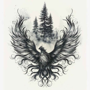 lake-tattoo – tattoo design ideas free ai generated – surrealism-unconscious-imagery – for-inner-arm – Gallery: nature-inkby-ai