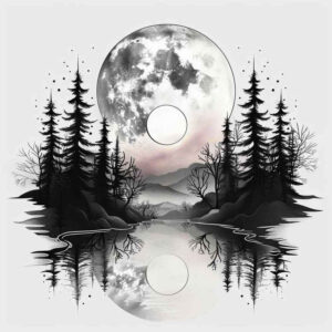 leaf-tattoo – tattoo design ideas free ai generated – surrealism-fragmentation – for-hip – Gallery: nature-inkby-ai