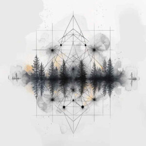meadow-tattoo – tattoo design ideas free ai generated – surrealism-translucent-layers – for-wrist-side – Gallery: nature-inkby-ai
