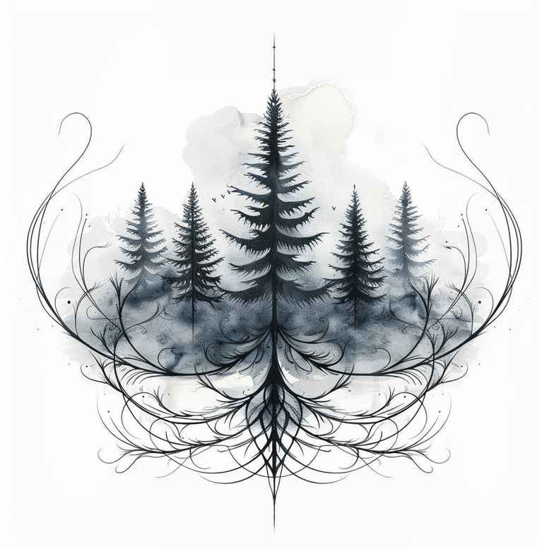moon-tattoo – tattoo design ideas free ai generated – neotraditional-bright-color – for-outer-arm – Gallery: nature-inkby-ai