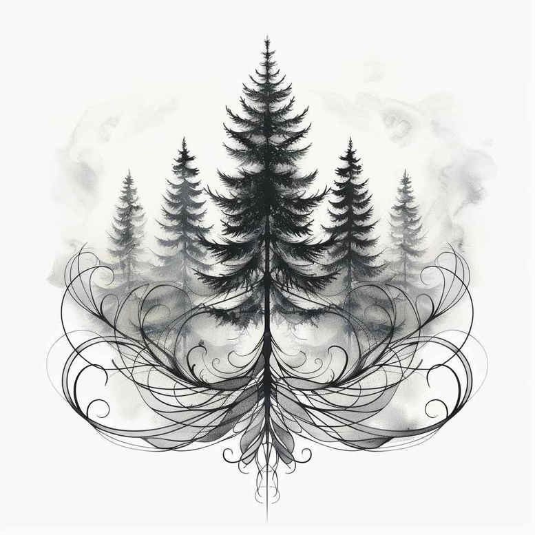 moon-tattoo – tattoo design ideas free ai generated – neotraditional-color-depth – for-elbow – Gallery: nature-inkby-ai