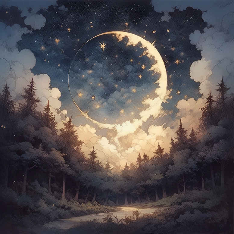 mystical-nature-tattoo – tattoo design ideas free ai generated – neotraditional-soft-shadows – for-shoulder-blade – Gallery: nature-inkby-ai
