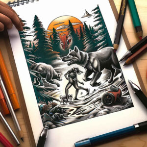 mystical-nature-tattoo – tattoo design ideas free ai generated – realism-photo-like-tattoo – for-neck – Gallery: nature-inkby-ai