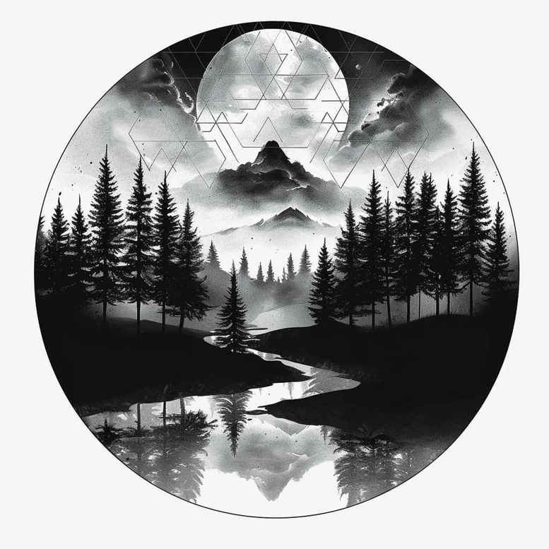 natural-landscape-tattoo – tattoo design ideas free ai generated – neotraditional-modern-classic – for-abdomen – Gallery: nature-inkby-ai