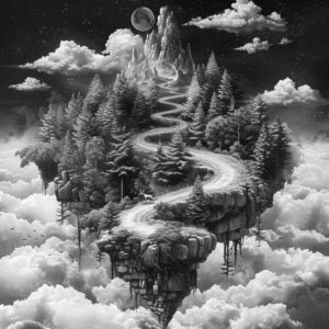 natural-scenery-tattoo – tattoo design ideas free ai generated – surrealism-phantom – for-spine – Gallery: nature-inkby-ai