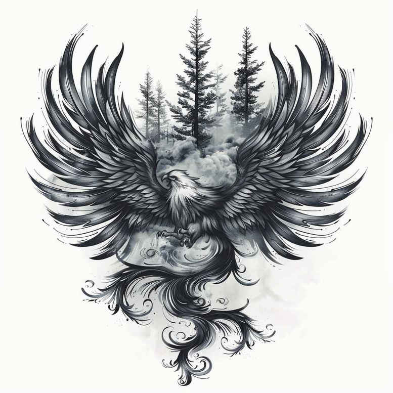 nature-motion-tattoo – tattoo design ideas free ai generated – realism-natural-luminosity – for-lower-back – Gallery: nature-inkby-ai