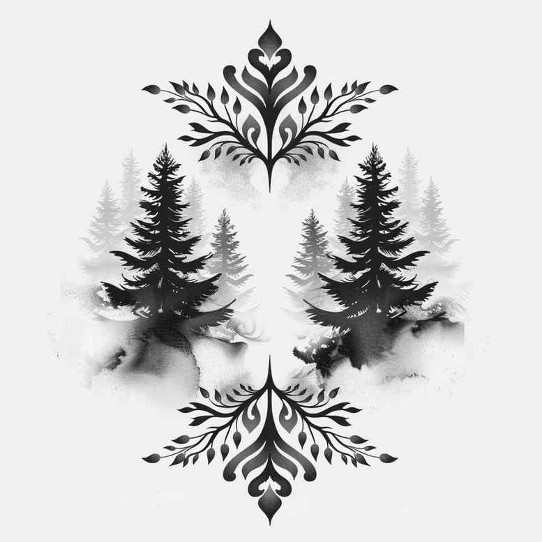 nature-motion-tattoo – tattoo design ideas free ai generated – surrealism-hallucinogenic – for-ankle – Gallery: nature-inkby-ai