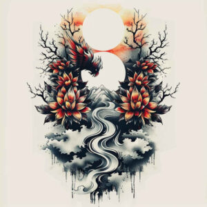 nature-tattoo – tattoo design ideas free ai generated – realism-sharp-focus – for-fingers – Gallery: nature-inkby-ai