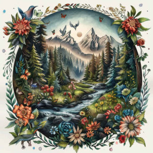 peaceful-nature-tattoo – tattoo design ideas free ai generated – neotraditional-vivid-detail – for-hand – Gallery: nature-inkby-ai