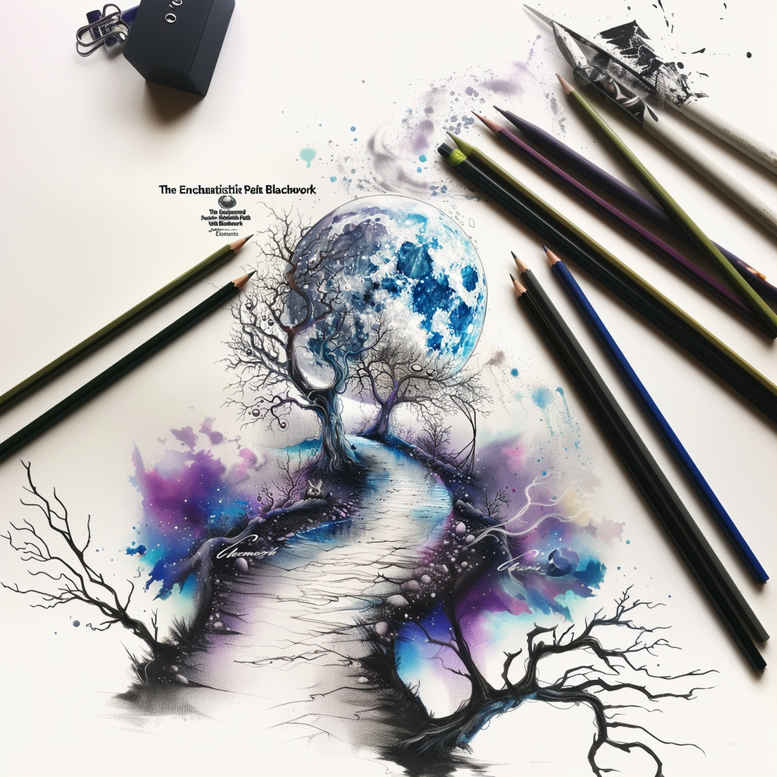 peaceful-nature-tattoo – tattoo design ideas free ai generated – surrealism-whimsical – for-calf – Gallery: nature-inkby-ai