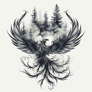 river-tattoo – tattoo design ideas free ai generated – neotraditional-vivid-hues – for-collarbone – Gallery: nature-inkby-ai