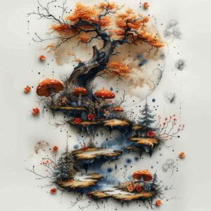 rock-tattoo – tattoo design ideas free ai generated – neotraditional-rich-shading – for-chest – Gallery: nature-inkby-ai