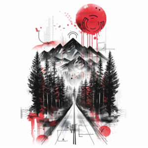 root-tattoo – tattoo design ideas free ai generated – neotraditional-solid-blacks – for-full-back – Gallery: nature-inkby-ai