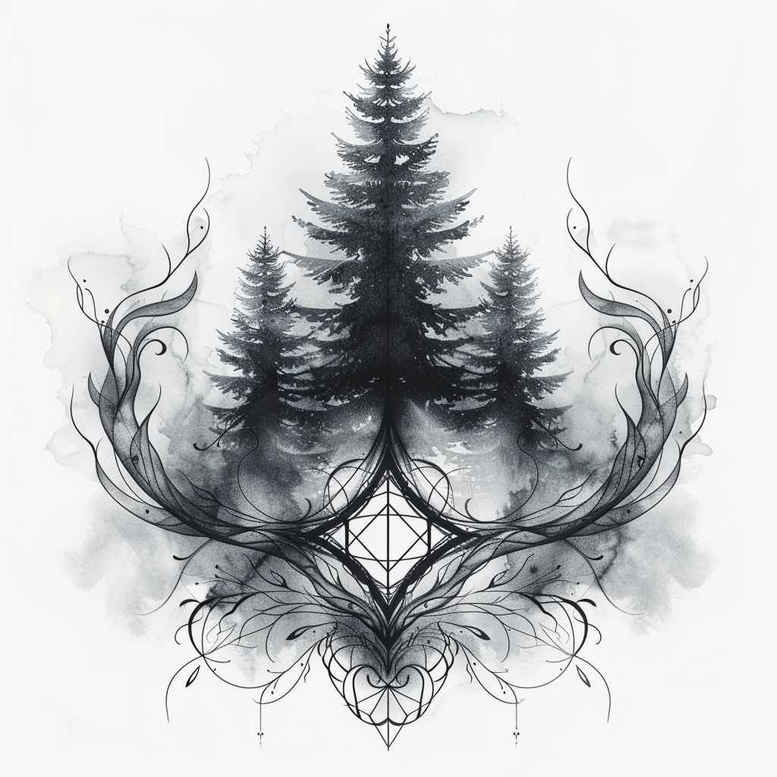 root-tattoo – tattoo design ideas free ai generated – neotraditional-textural-detail – for-wrist-side – Gallery: nature-inkby-ai