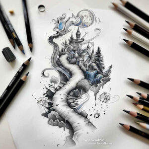 root-tattoo – tattoo design ideas free ai generated – realism-realistic-movement – for-collarbone – Gallery: nature-inkby-ai